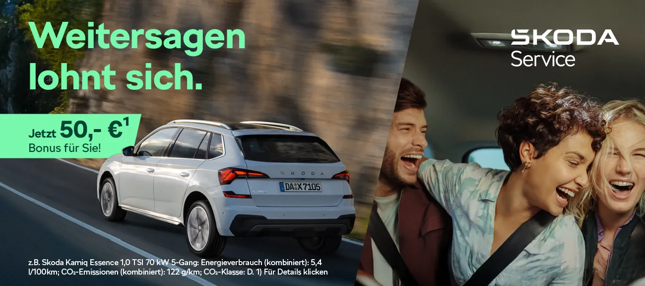 Skoda Service Weitersagen lohnt sich