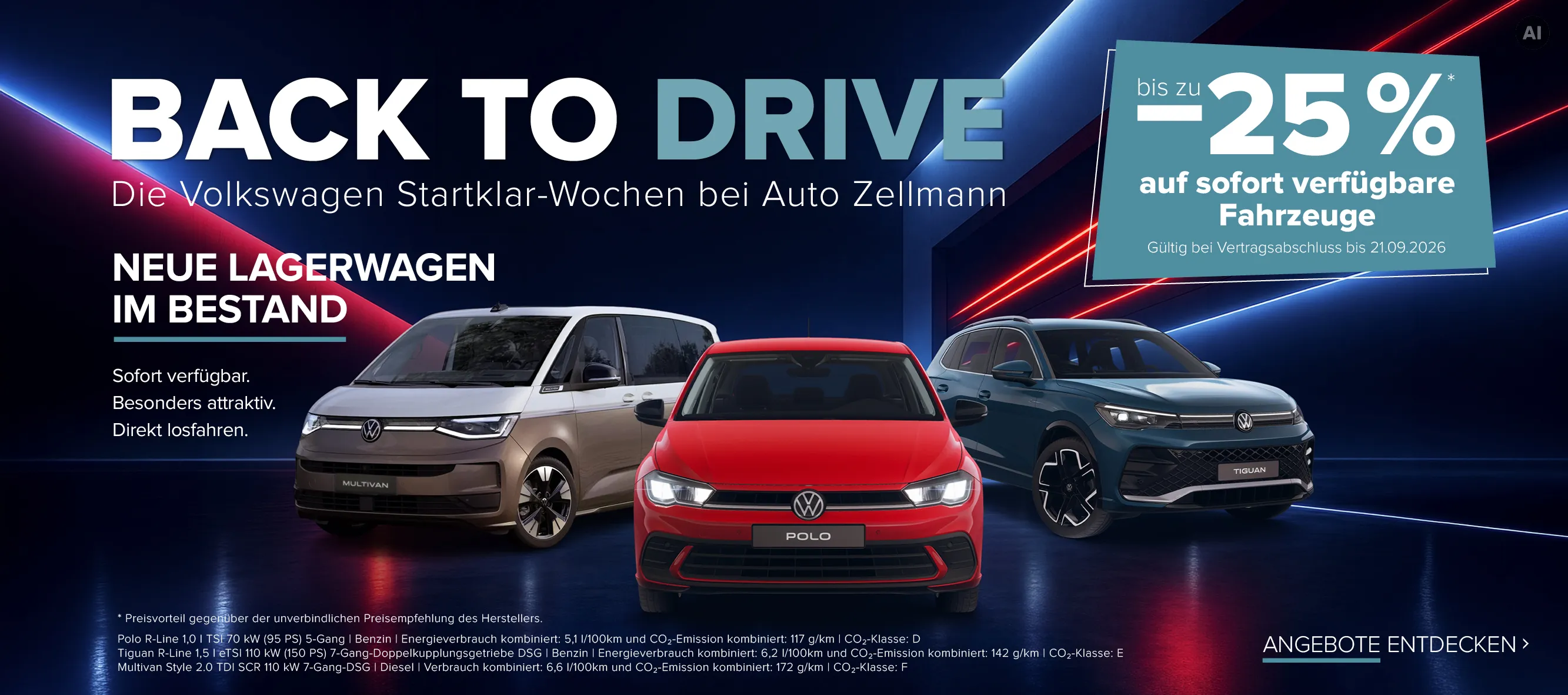 VW Neuwagen Lageraktion