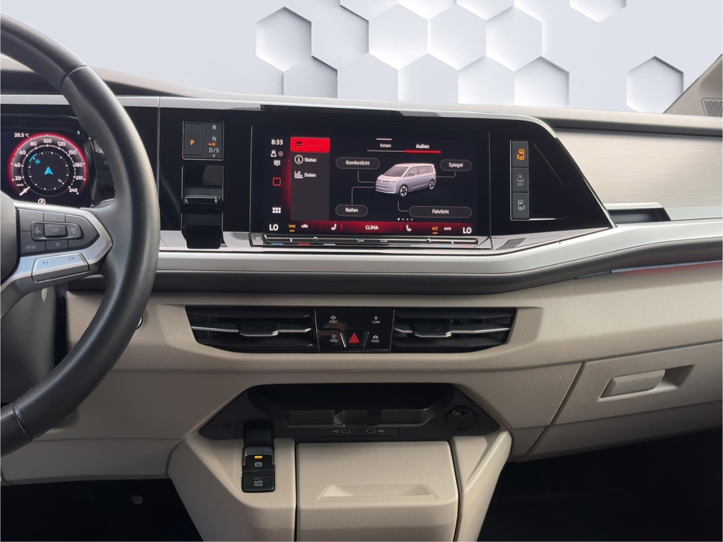 T7 Multivan lang Life 2.0TDI 110kW DSG AHZV MatrixLED ACC DCC 360°Kamera Sitzheizung Standheizung 7-Sitzer