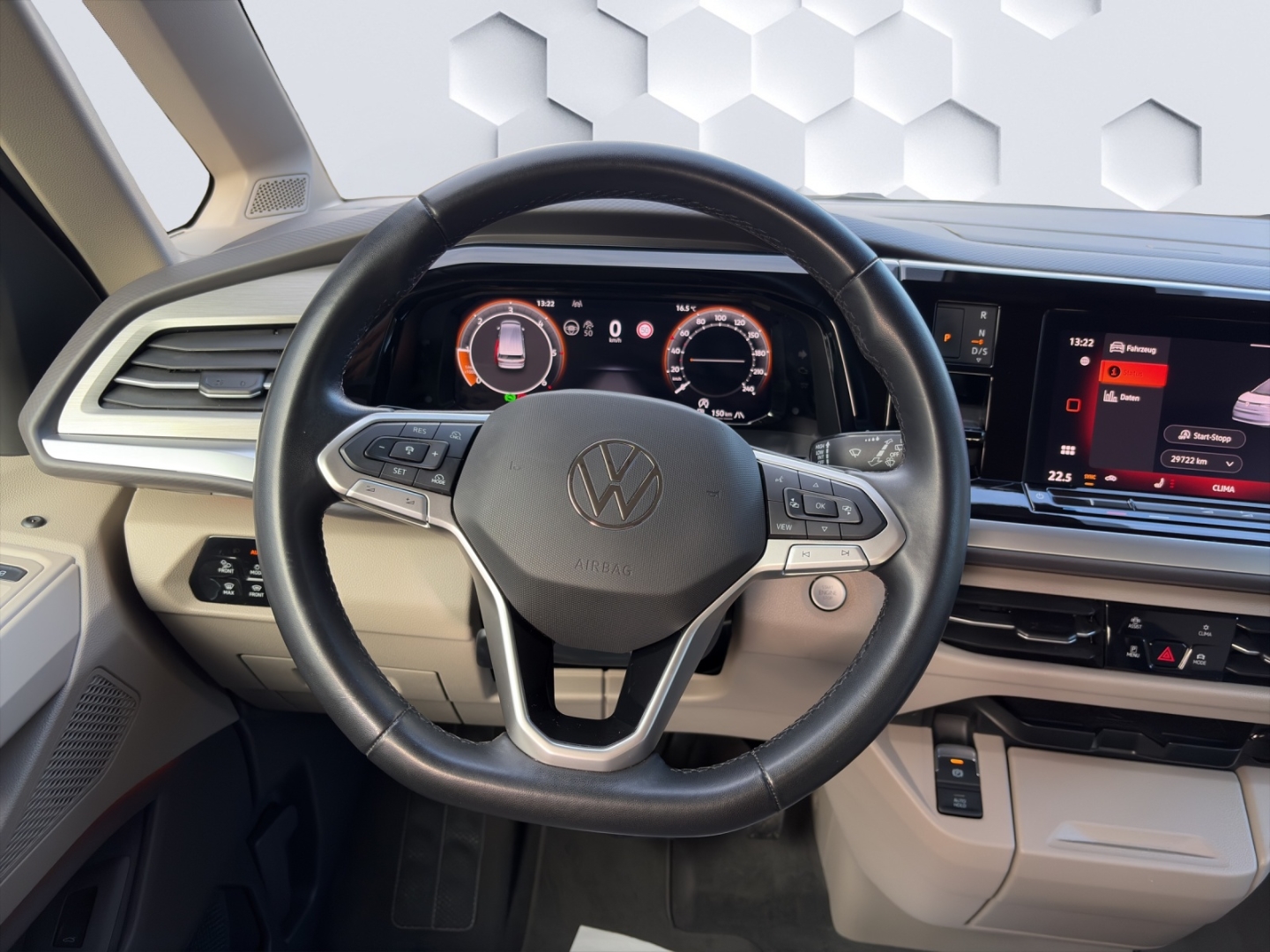 T7 Multivan LÜ 2.0TDI 110kW AHZV MatrixLED ACC DCC 360°Kamera ParkAssist Standheizung 7-Sitzer