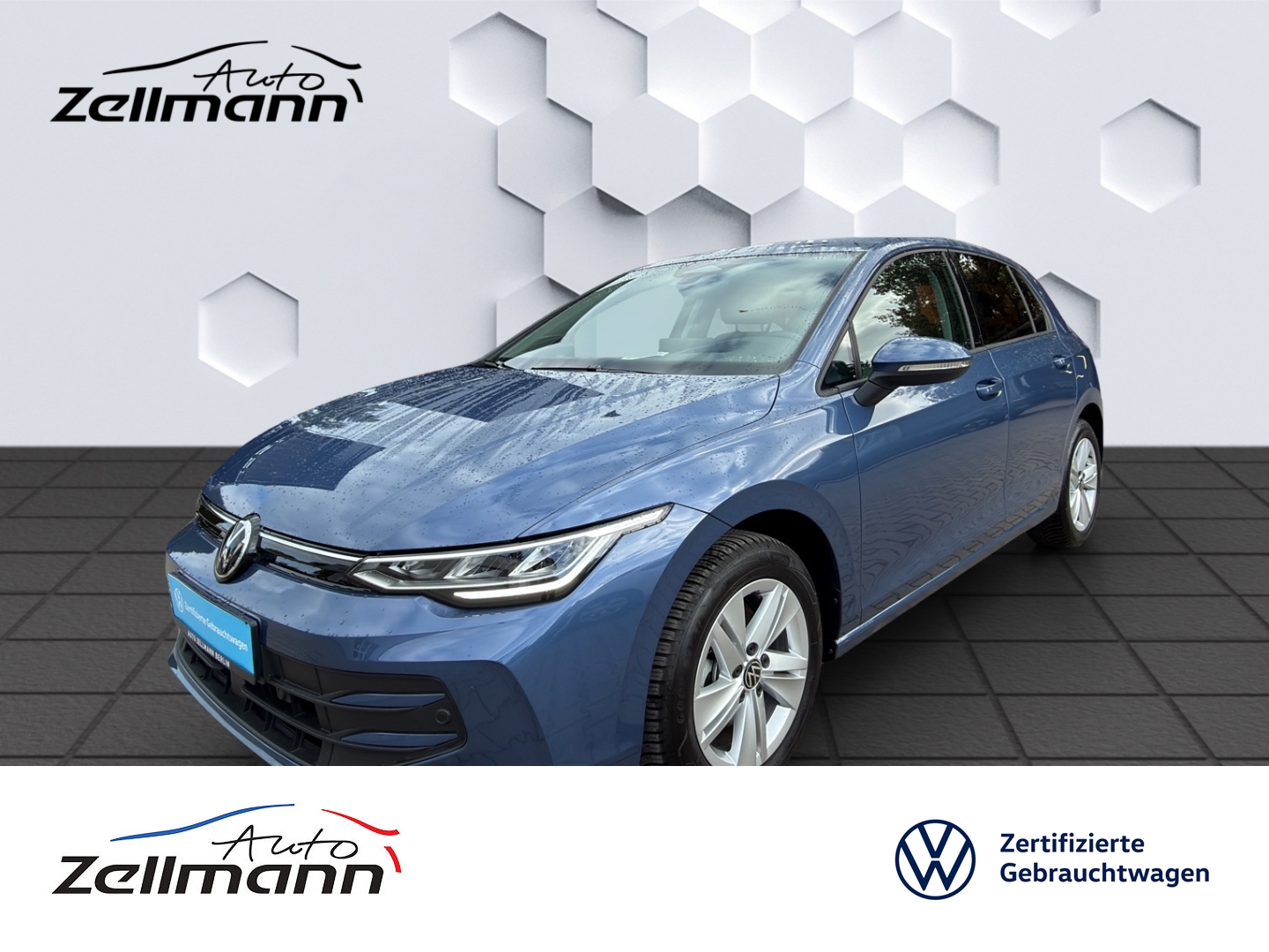 Golf VIII Life 1.5eTSI 85kW DSG AHZV LED HuD GJR ACC R�...