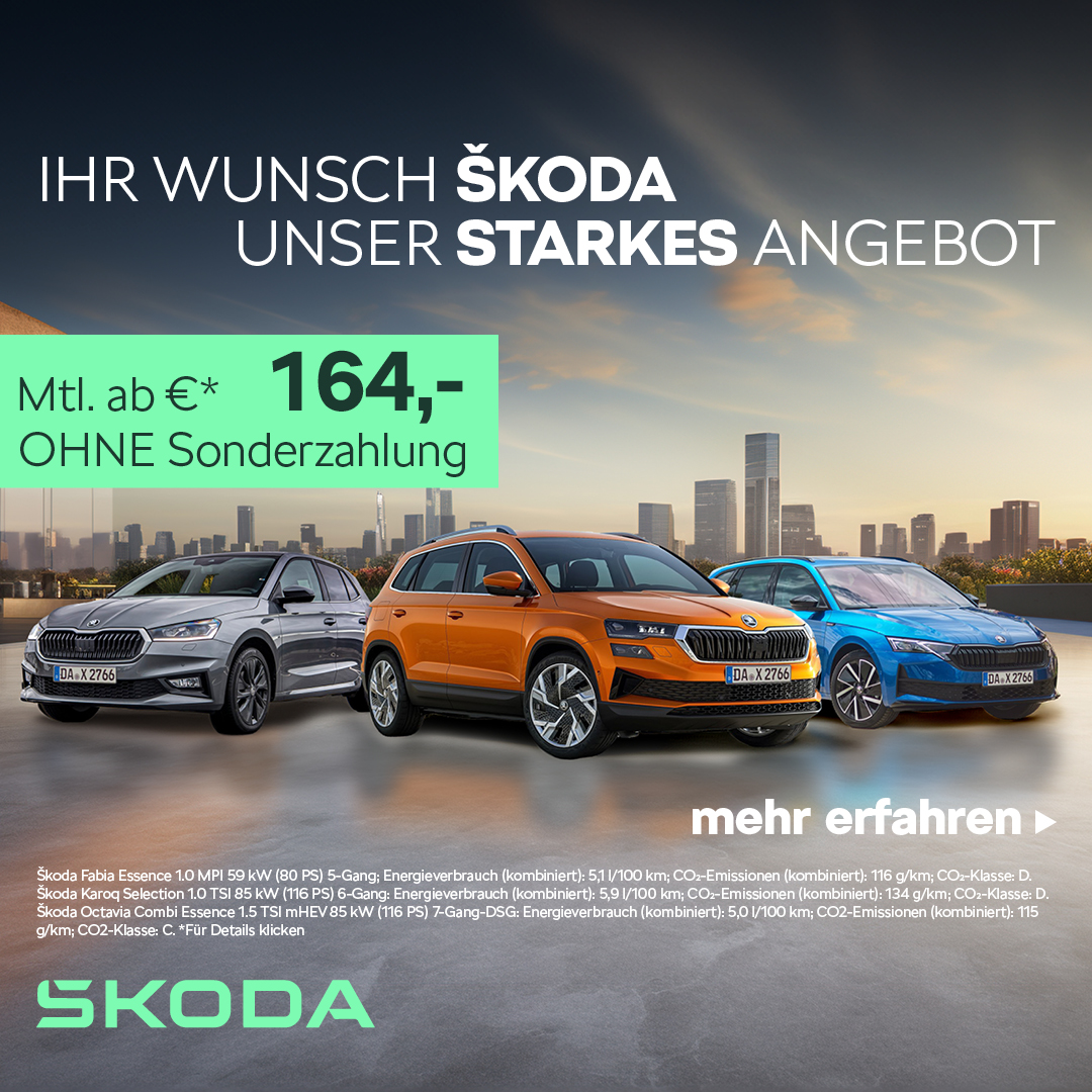 Unsere starken Skoda Angebote