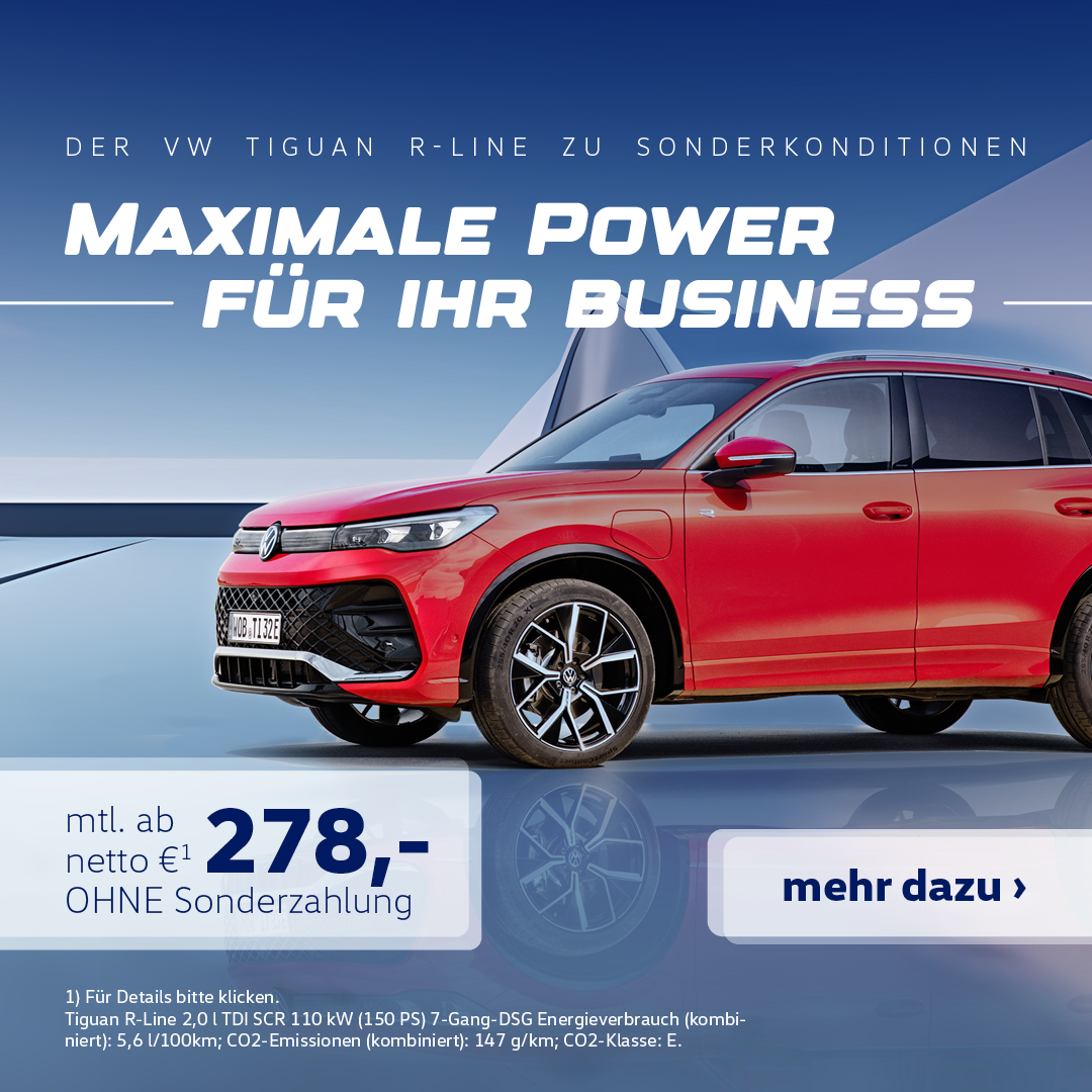 BEITRAGSBILD Tiguan R-Line Gewerbe