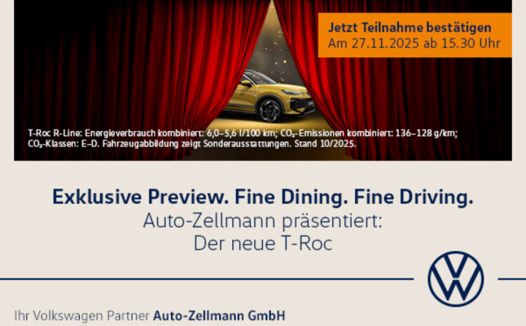  Premiere der neue T-Roc Gewerbe