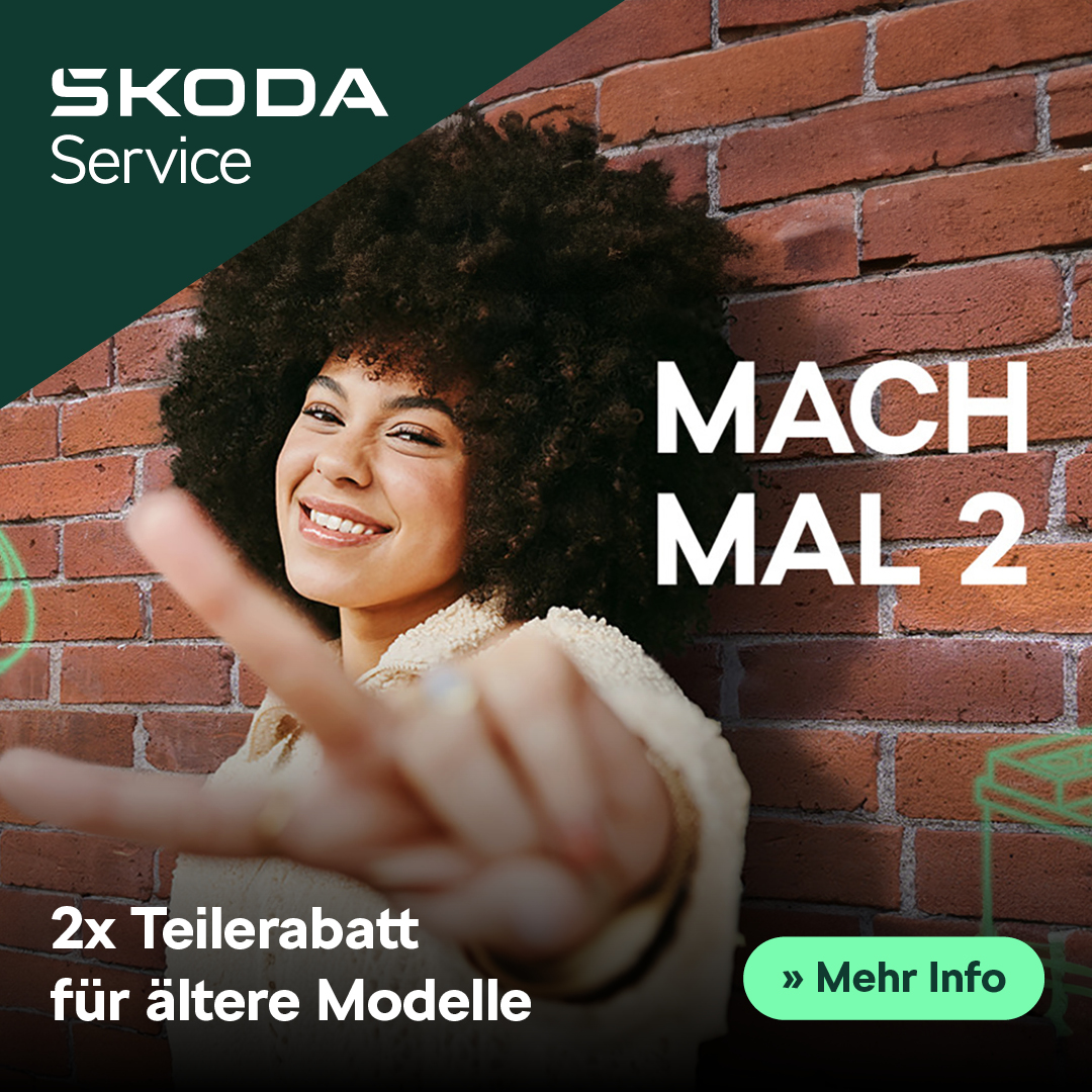 Skoda Teilerabatt Aktion x2