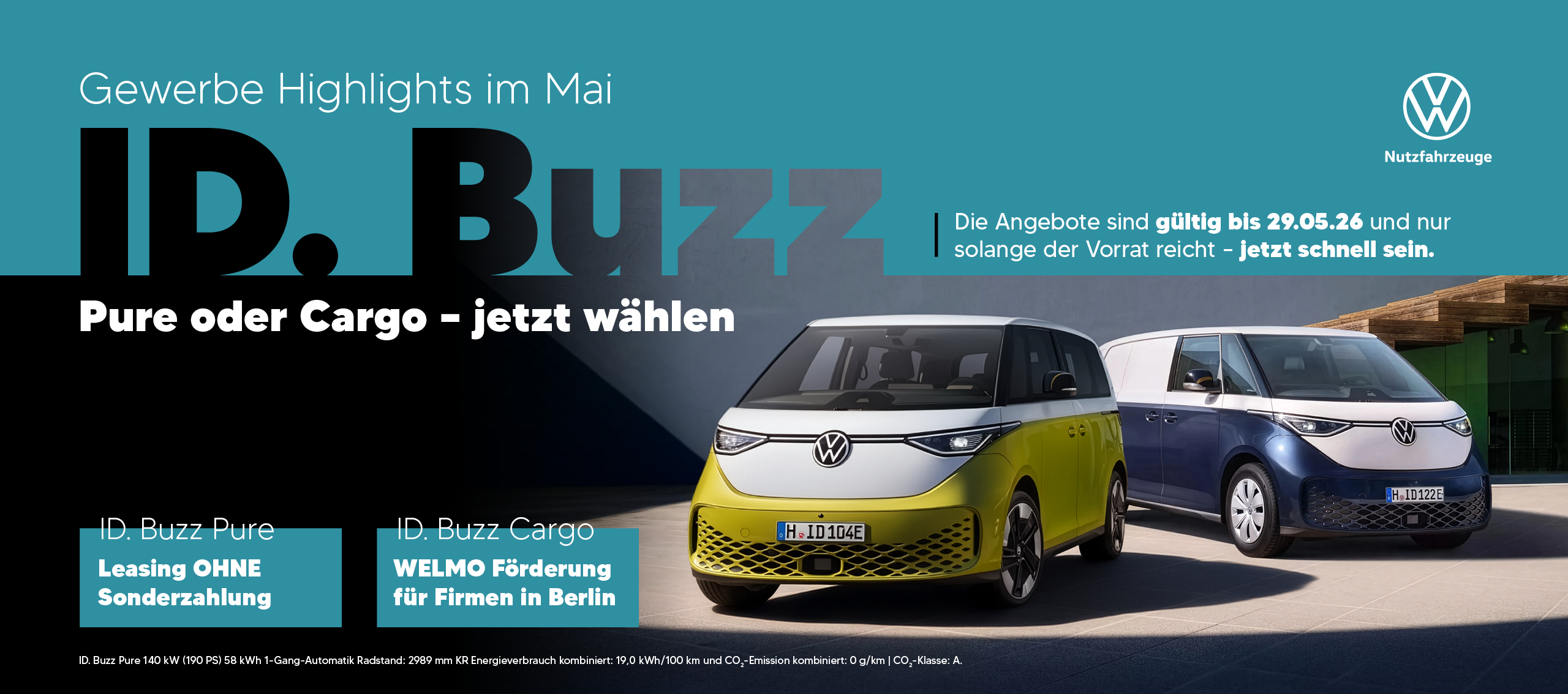 HEADER DESKTOP VW ID. Buzz Pure + Cargo