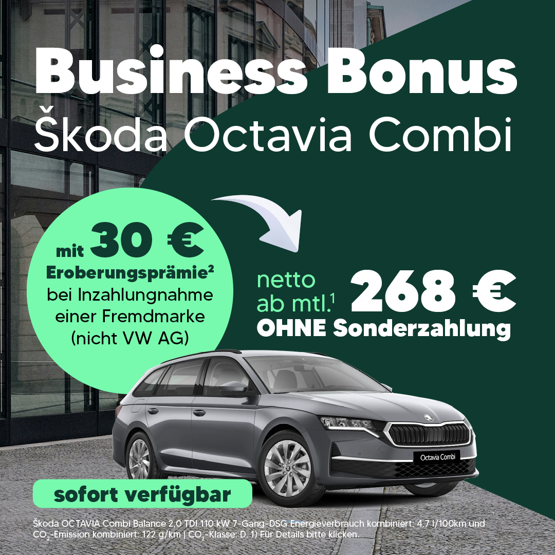 BEITRAG Skoda Octavia Kombi Eroberungsprämie
