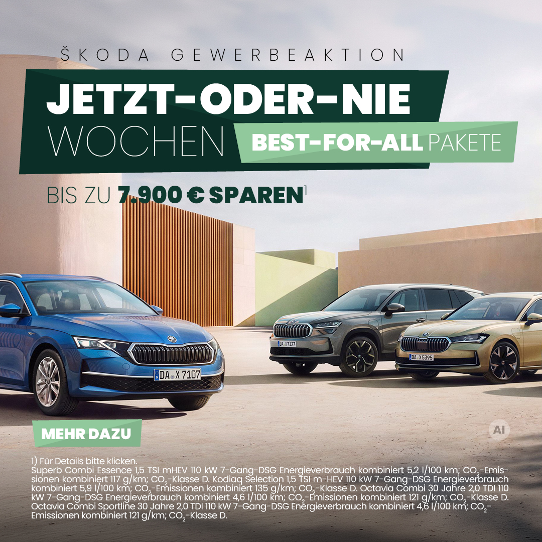 Škoda JETZT-ODER-NIE Wochen