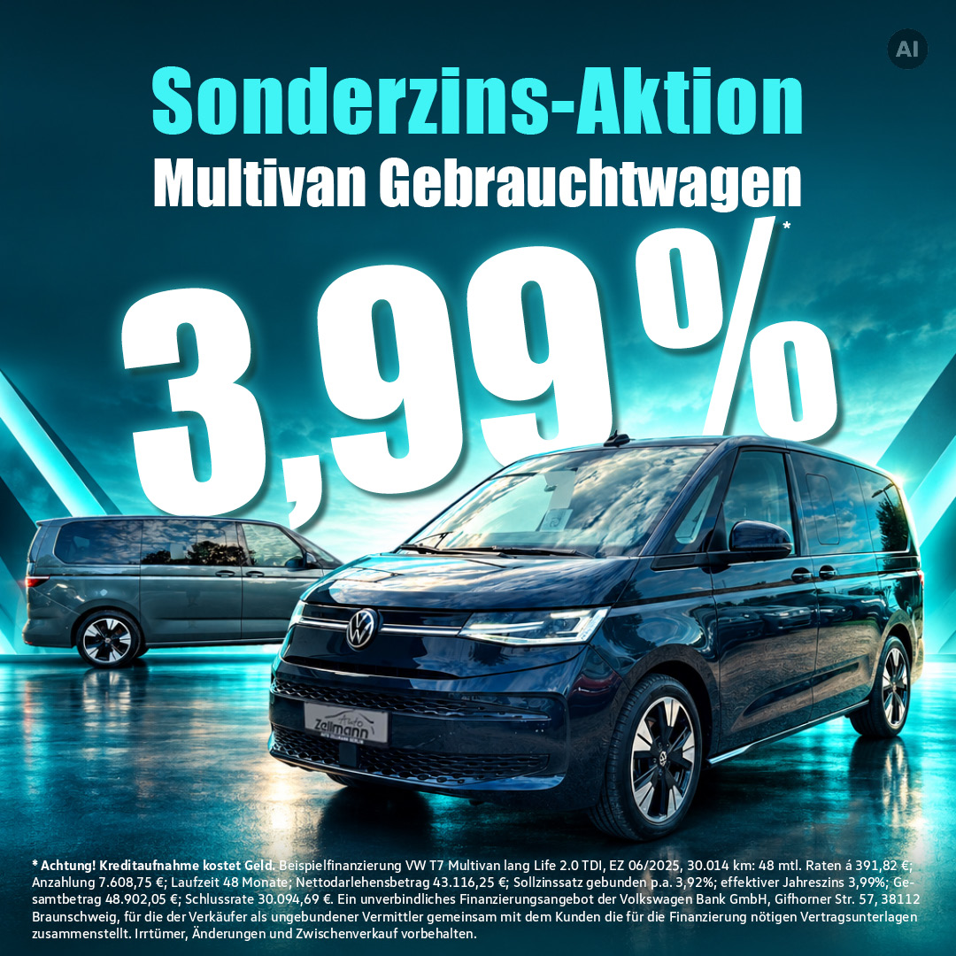 multivan gebrauchtwagen sonderzins